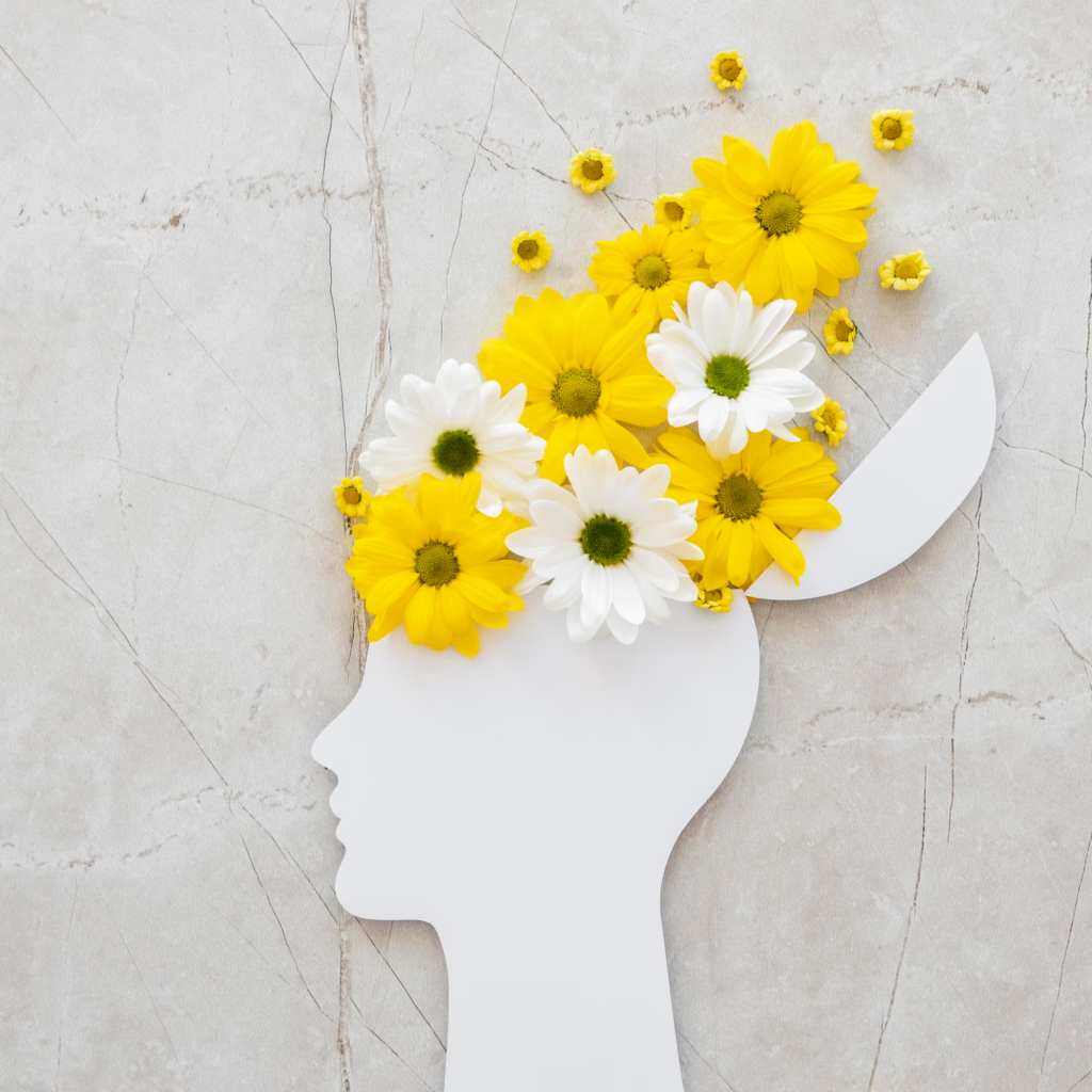 Représentation imagée des processus inconscients, sous forme de fleurs